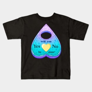 Pastel Goth Ouija Board Planchette Heart Valentine Kids T-Shirt